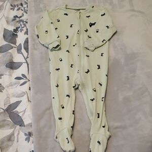 Mint Green Kids One Piece with Fun Prints